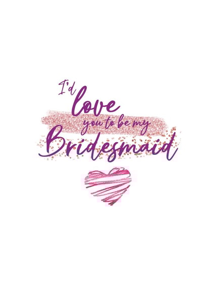 Be my bridesmaid 1000 created by Gail Grisham