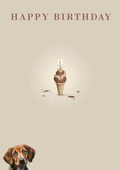 Funny Dog Poo Birthday Card created by Fun Offender