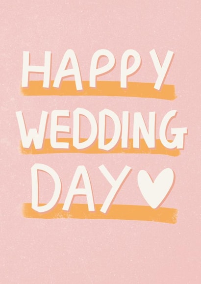 Fun Wedding Card - Happy Wedding Day created by Sweetlove Press