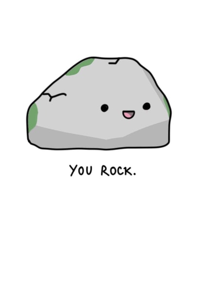 Adorable 'You Rock' card, great for any occasion! created by Trickyy