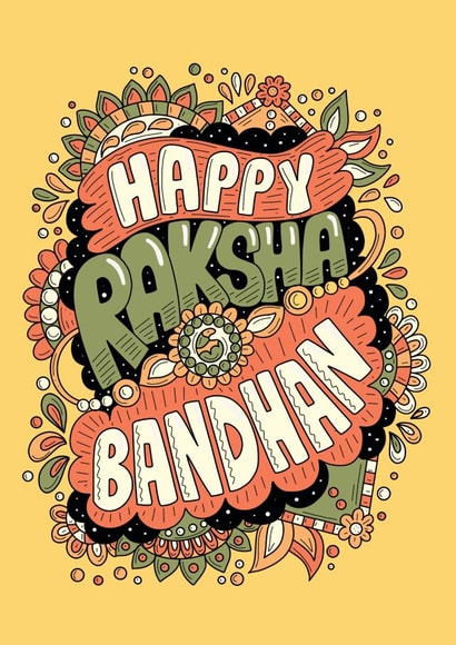 Beautiful Raksha Bandhan Card created by Harkiran Kalsi
