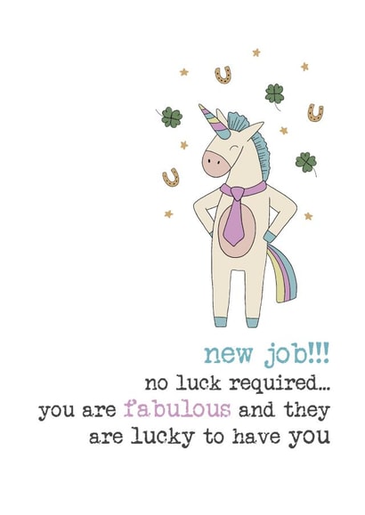 New Job! You are fabulous - Good Luck created by Dandelion Stationery