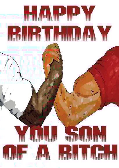 Predator Movie Birthday Card created by Luke C