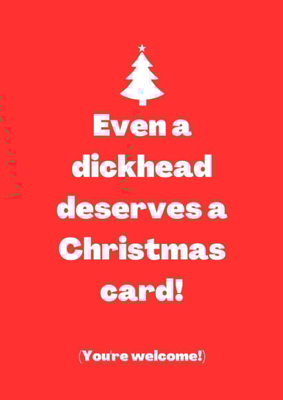 Funny Christmas Card - Rude Xmas created by Cheeky Card Co