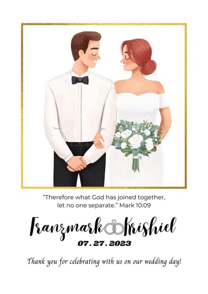 Intimate Civil Wedding Souvenir Tag created by KRISHIEL ANN VILLALON