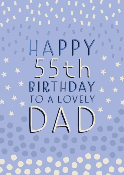 Patterned Birthday Card - 55th - Dad created by Juniper and Rose Studio