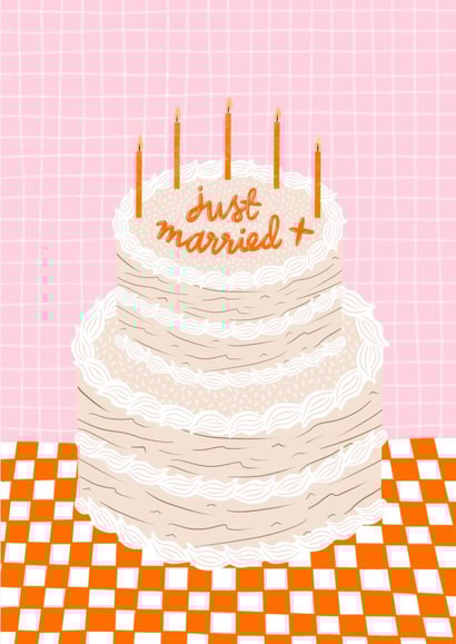 Cute wedding card created by Tillie Rose Studio