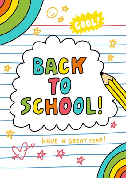 Cute Good Luck Card - Back to School created by Angela Chick