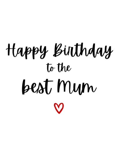 Heartfelt Birthday Card - Best Mum created by Amy (Hedgecards)