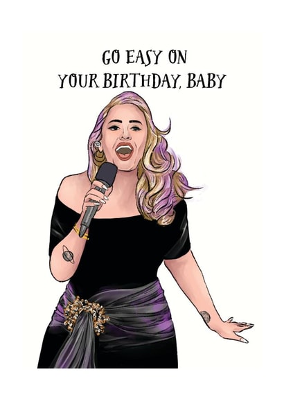 Go easy on your birthday, baby created by Angelina Fox