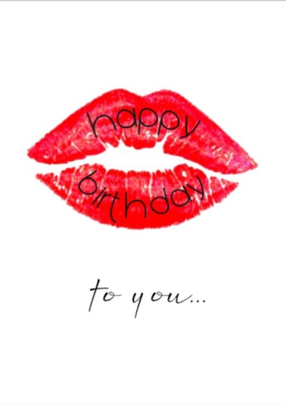 A Kiss on a Card - Unique Birthday Card for your Significant Other created by Needful Things