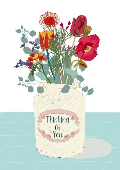 Pretty ‘Thinking of you’ Card. created by Claire Sweet Designs