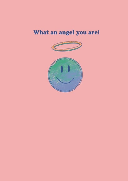 For the angel in your life! send your thanks with this cute smiling angel face. created by Alice's Illustrations