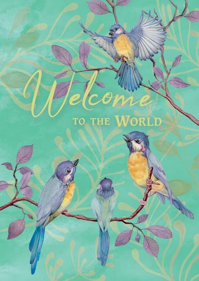 New Baby with Blue Birds created by Hannah Seakins