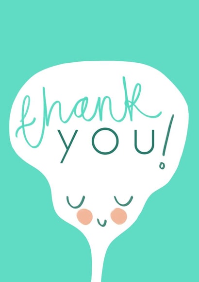 Cute & Thoughtful Thank you card created by Ruby Bea