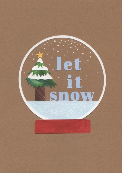Let it snow with Christmas tree - Cute Christmas card created by Stacey Knights