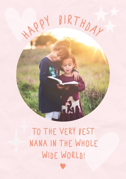 nana very Birthday Personalised Photo Card 20396 created by @hollielonglanddesigns