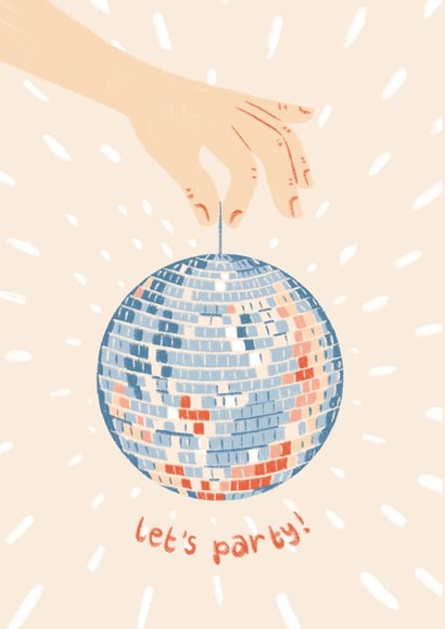 Cute Birthday Card - Let's Party created by Lydia Ellen Greaves