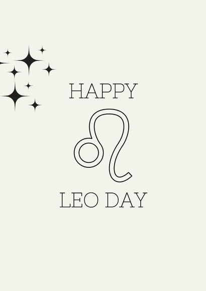 Leo Birthday Card created by Little Niknak's