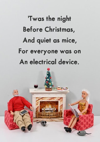 Funny Christmas Card - Electrical Device created by Bold & Bright Cards