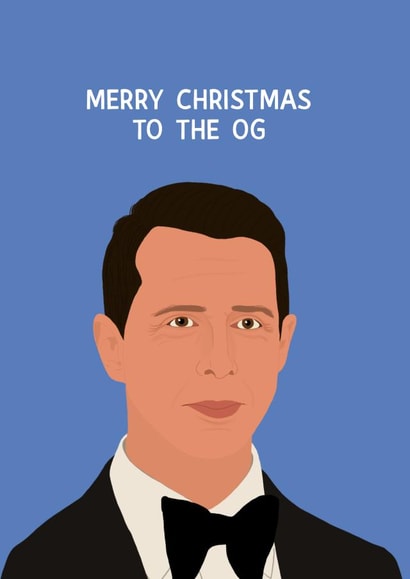 Funny Kendall Roy from Succession Christmas Card L to the OG Rap created by Chloe Dixon