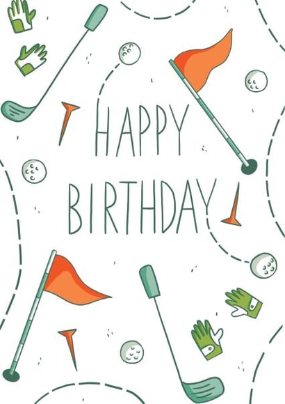 Classic Birthday Card - Golf | thortful