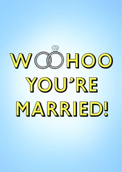 Cute Wedding Card - Woohoo! created by Poppy & Mabel