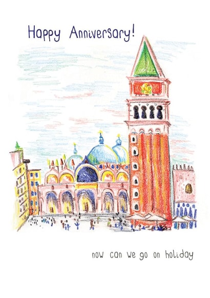 Funny Anniversary Card for Significant Other - Holiday Card - Happy Anniversary created by Vicky Kuhn