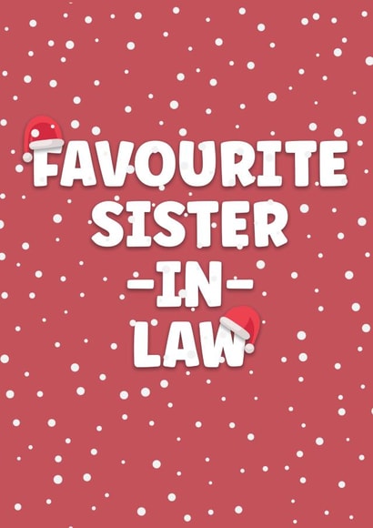 Cheeky Christmas Card - Favourite Sister-in-Law created by Prints With Personality