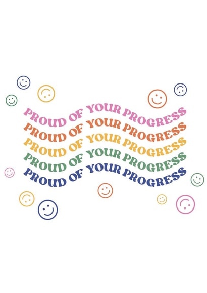 Coming out LGBTQ Card! Tell your loved one how proud you are of their journey :) created by Sober the Rainbow