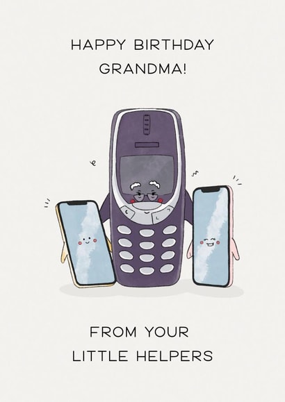 Cute Birthday Card for your Grandma who struggles with Tech! created by Rishi