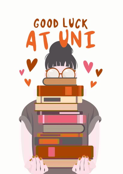 Good Luck at University Card created by Diva Doodle Designs