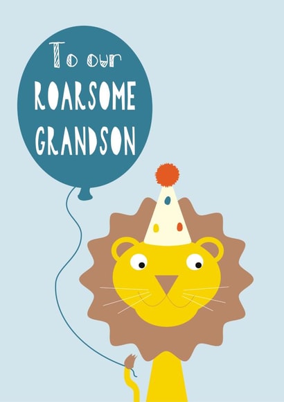 Grandson Birthday Card | New Grandparents card | New Baby Grandson created by Stripey Cats