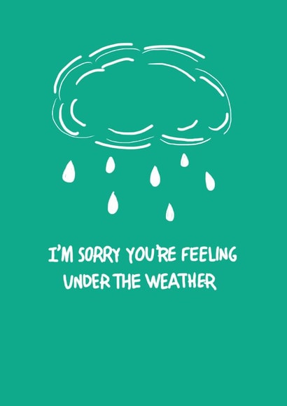 Cute well wishes card. Get well soon. created by Lily the Print