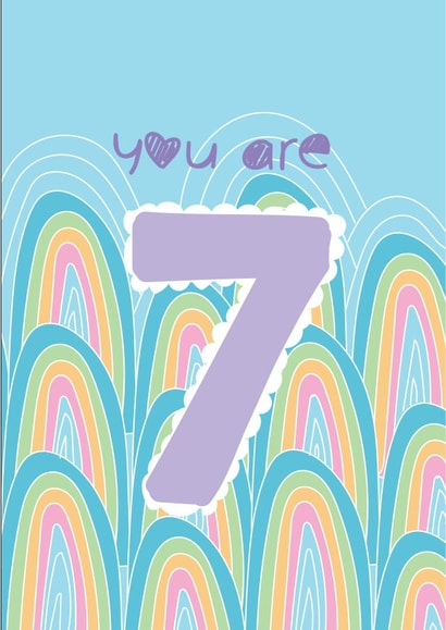 You Are 7 - Happy 7th Birthday created by @Laura Lonsdale Designs