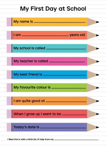 First Day at School Card - Keepsake Card - New School Card created by Studio 9