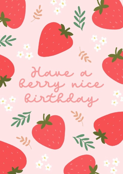 Strawberry Birthday Card created by Shannon Castleton