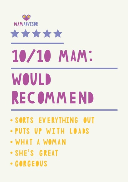 Heartfelt Birthday Card - Mam - 10/10 created by HGH ILLUSTRATIONS