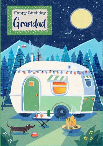 Traditional Birthday Card - Grandad - Caravan created by Rocket68