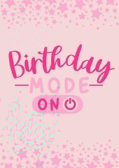 Cute pink girly birthday card for females created by Spotlight Card Co.