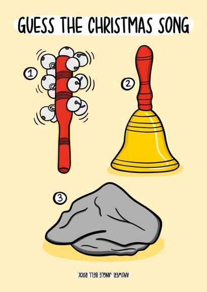 Jingle Bell Rock Card | Funny Christmas Card created by TeePee Creations