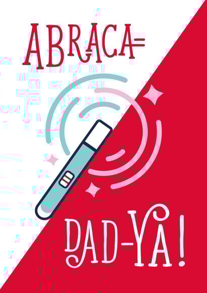 Funny Card for Partner, New Dad - Magic Wand - Abraca-DAD-ya! created by Mum Rain or Shine