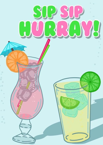Cute Fizzy Alcoholic Celebratory Congratulations Design created by Caitlins Creations