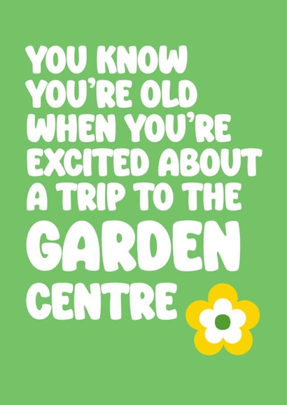 Garden Centre Birthday Card created by Ade Nicholls design