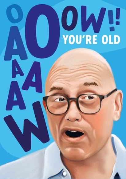Funny Birthday Card - Greg Wallace - Masterchef created by @thats.canny
