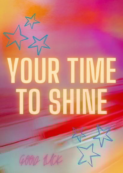 Embrace the vibrant glow, it's your time to shine! Good luck! created by RileyMax Creations