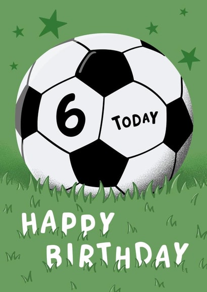 Football 6th Birthday Card created by Macie Dot Doodles