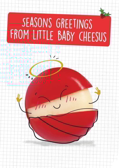 Funny Christmas Card - Little Baby Cheesus created by Quitting Hollywood