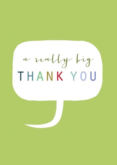 Cute Thank You Card - Speech Bubble created by Kali Stileman