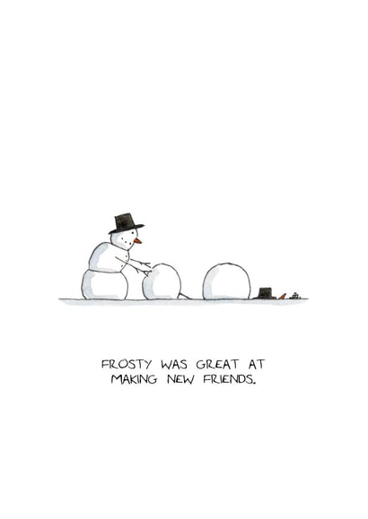 Frosty the Snowman Christmas Card created by RossJDesigns